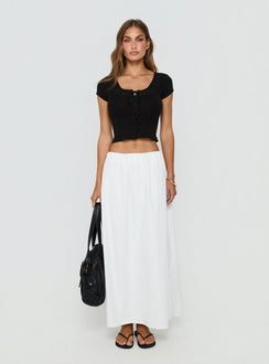 Kaliyah Layered Button Down Top Black