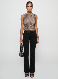 Bethany Low Rise Bootleg Jeans Washed Black