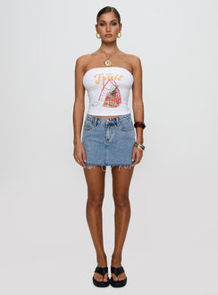 Waverlie Mini Skirt Denim