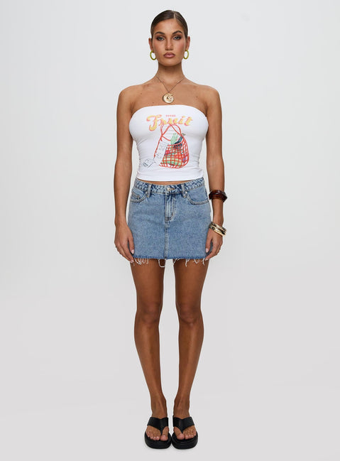Waverlie Mini Skirt Denim