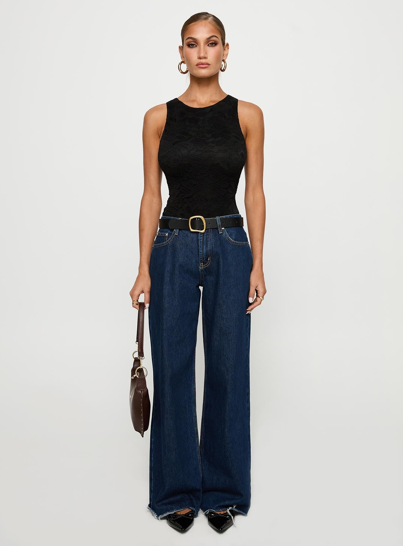 Callahan Lace Bodysuit Black