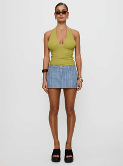 Emaline Halter Top Green