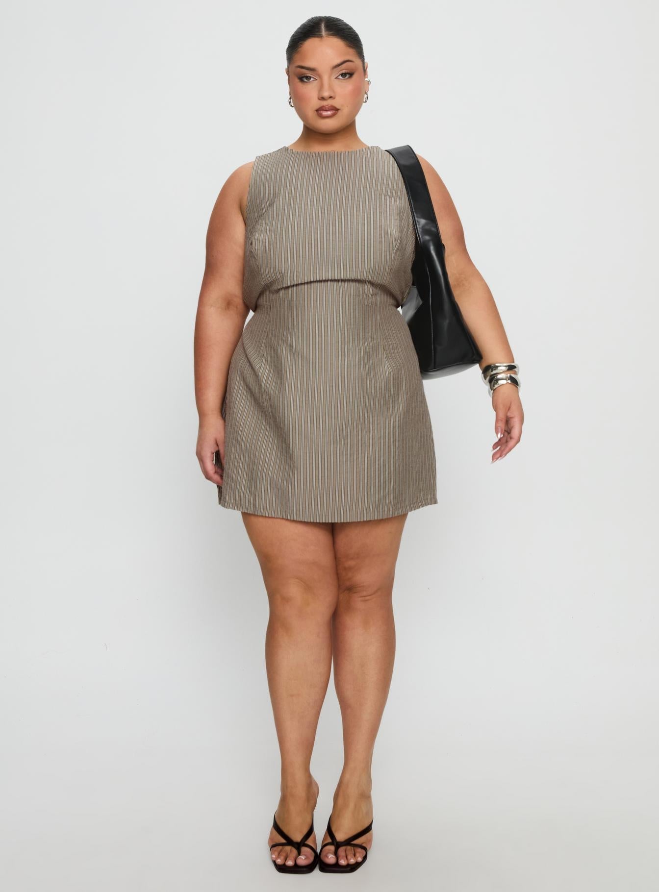 Yumiko Romper Green Stripe Curve