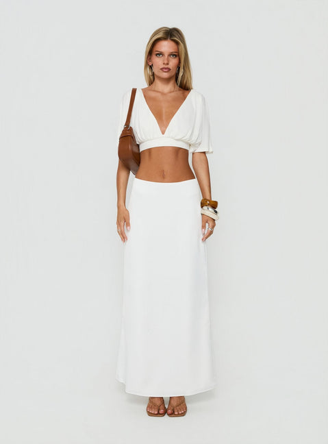 Eliena Maxi Skirt Ivory