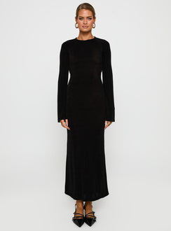 Amersham Long Sleeve Maxi Dress Black