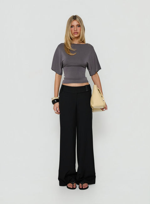 Cedars Low Rise Pant Black