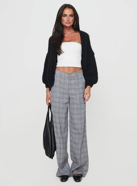 Knit cardigan  Oversized fit, drop shoulder, balloon sleeves Good stretch, unlined 