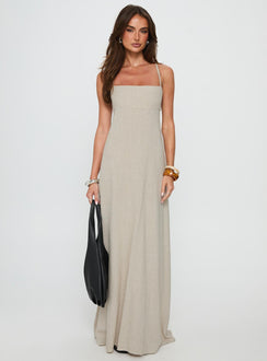 Solie Tie Back Maxi Dress Natural