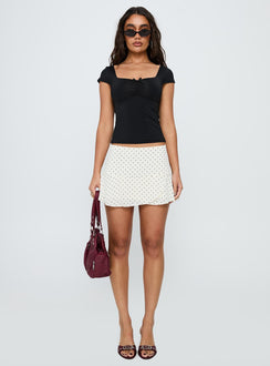 Vihaan Short Sleeve Top Black