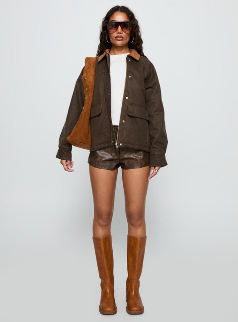 Shadow Phase Jacket Brown