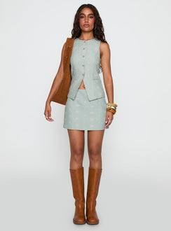 Worth It Button Up Top Green Check