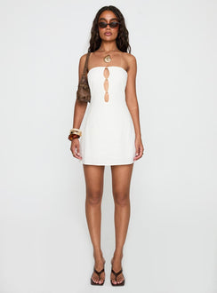 The Motions Bead Detail Playsuit White