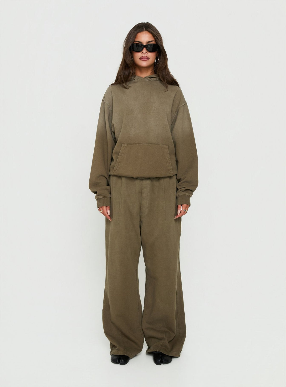 AT Fleece Baggy Sweatpant Washed Olive