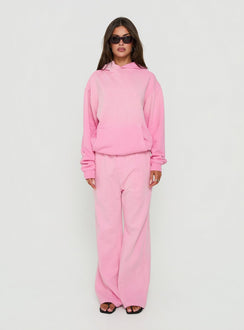 AT Pullover Oversized Hoodie Washed Pink