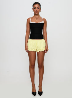 Rhubarb Lace Shorts Lemon Yellow