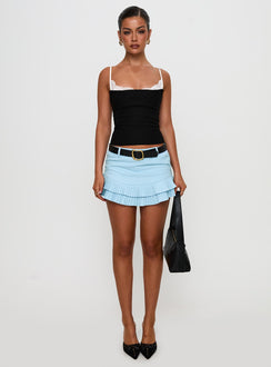 Guilea Pleat Skort Blue