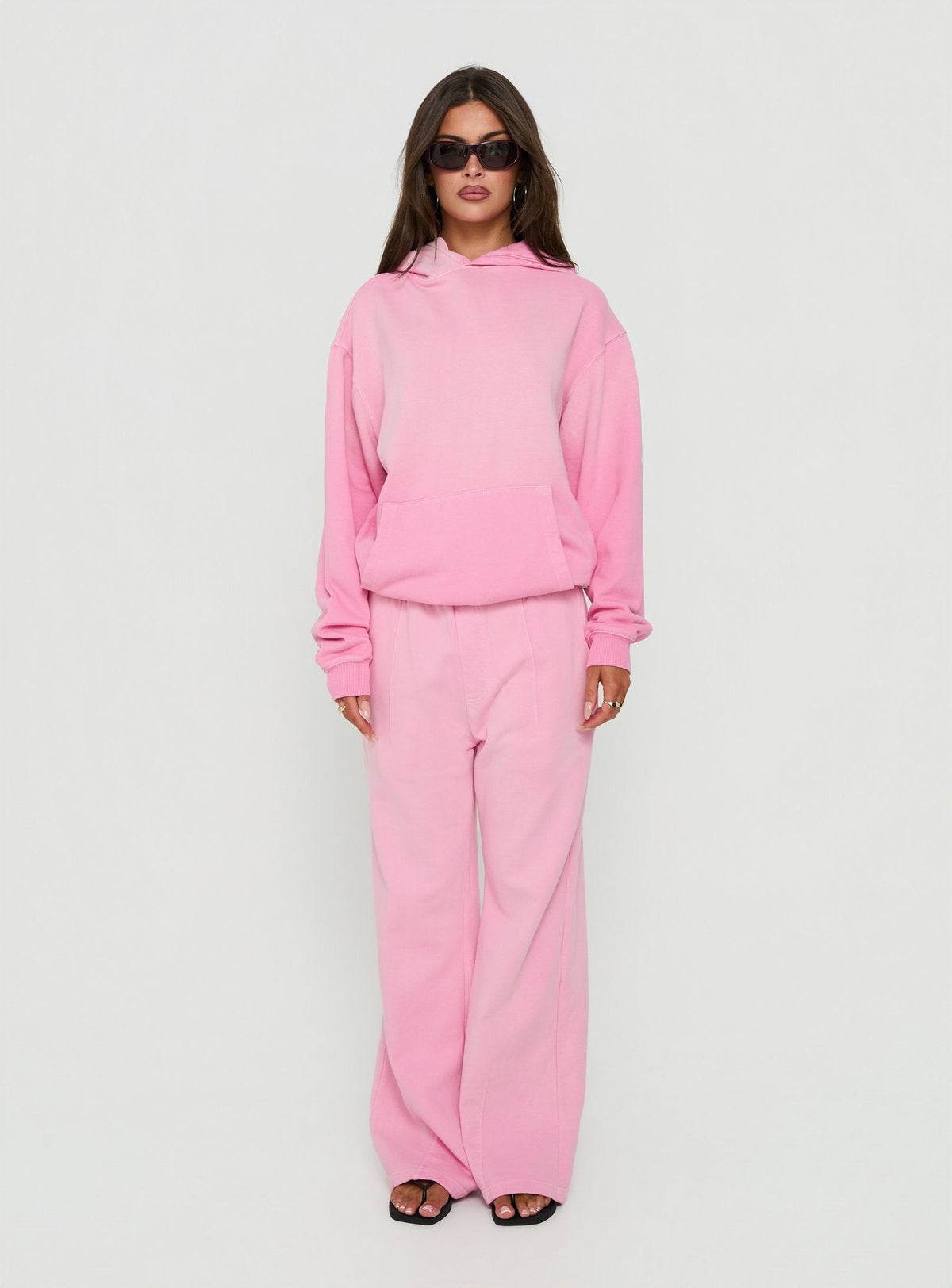 AT Fleece Baggy Sweatpant Washed Pink