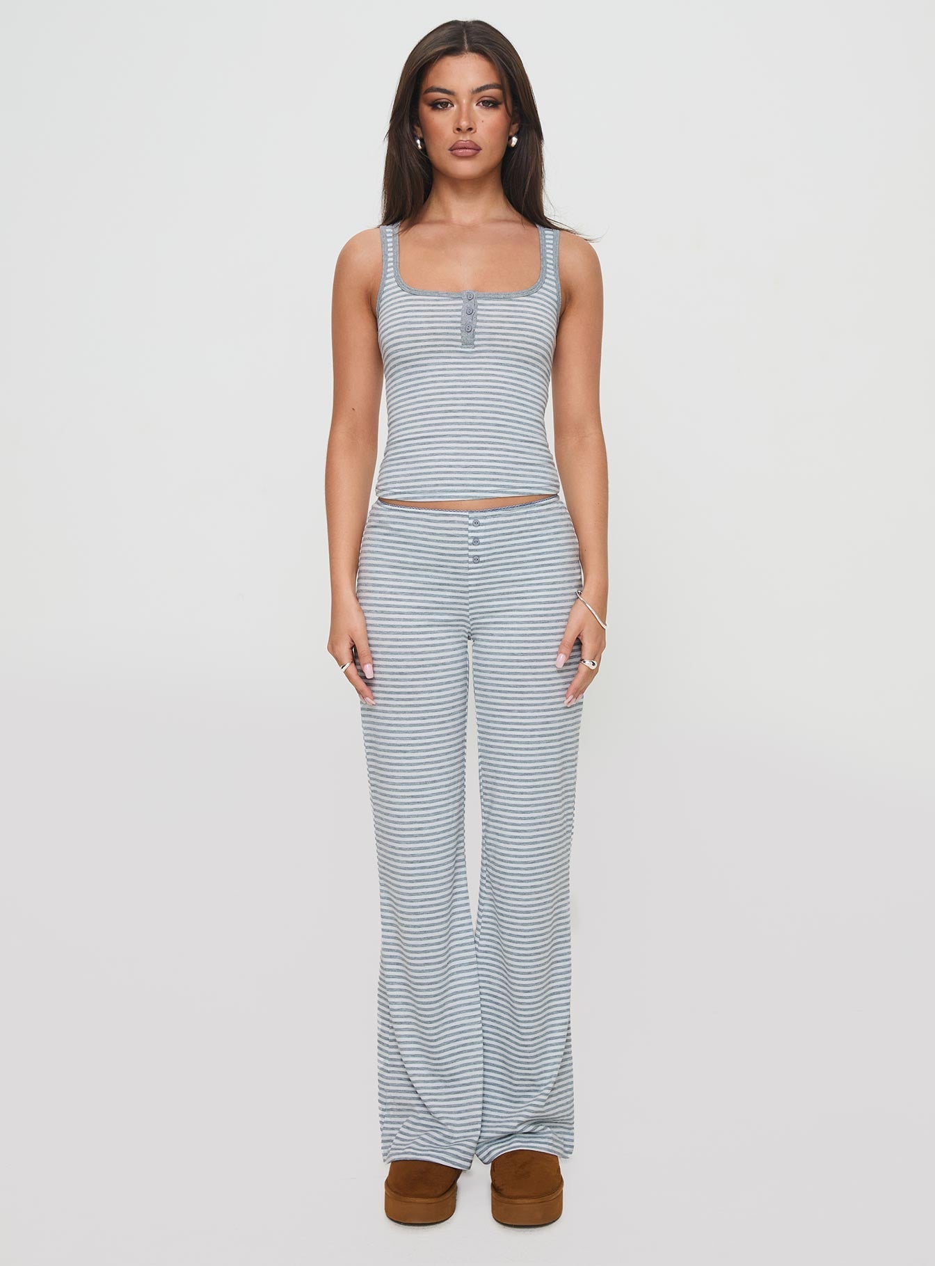 Waffles Stripe Sleep Set Multi