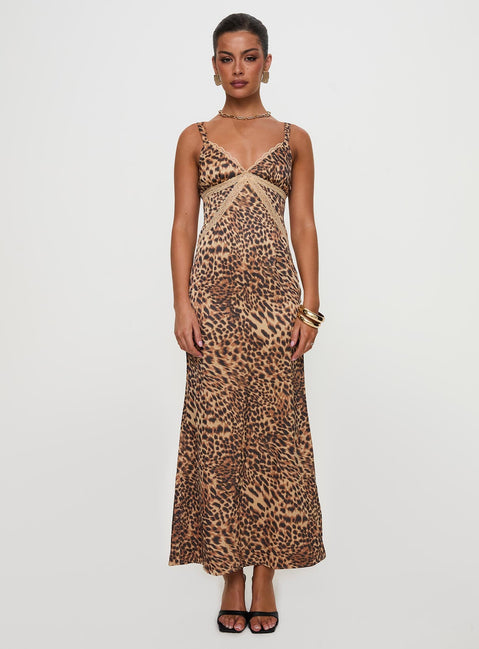 Sanctuary Maxi Dress Leopard
