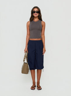 Riyah 3/4 Low Rise Nylon Pants Navy