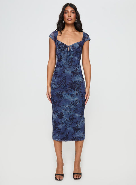 Derrick Maxi Dress Blue