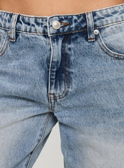 product Princess Polly Ronine Low Rise Wide Leg Jean Light Wash Low Rise Jeans 