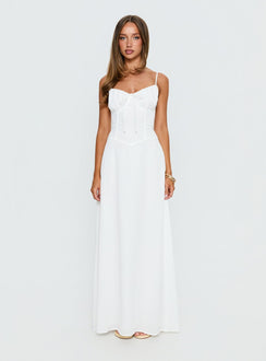 Members Only Maxi Dress White