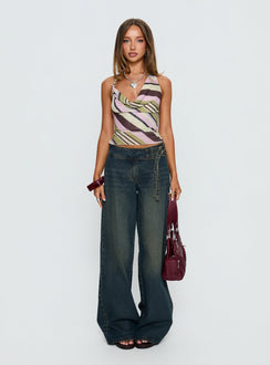 Boxie Mid Rise Wide Leg Jeans Vintage Wash