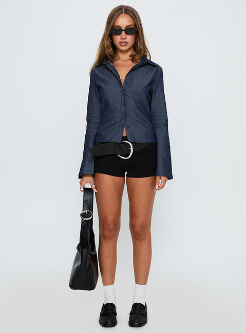 Anni Shirt Blue Denim