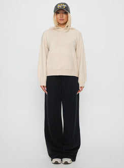 Princess Polly Knit Hoodie Beige