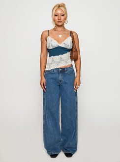 Antoine Top Cream / Navy