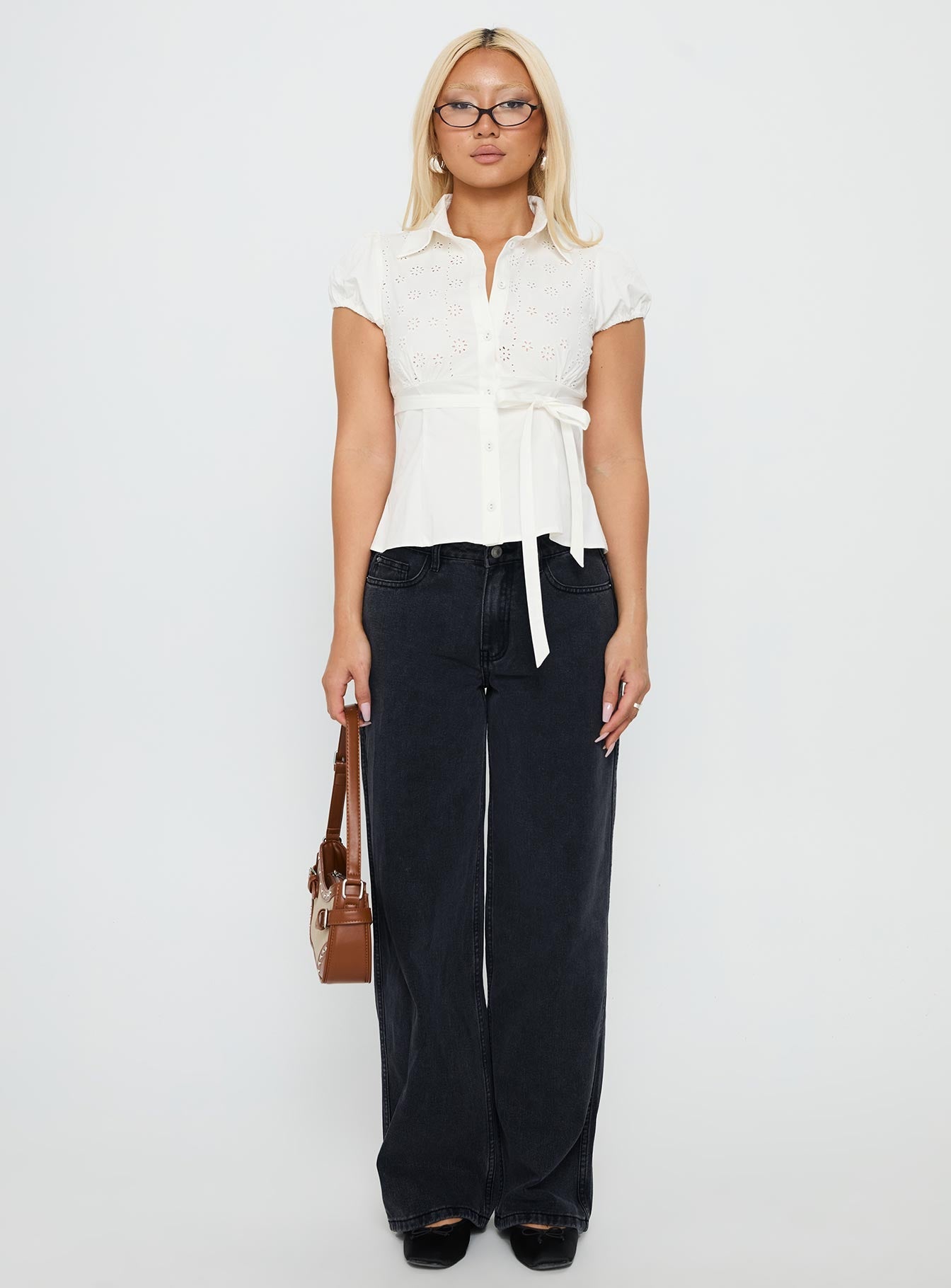 Maryanne Mid Rise Relaxed Jeans Washed Grey