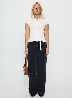 Maryanne Mid Rise Relaxed Jeans Washed Grey