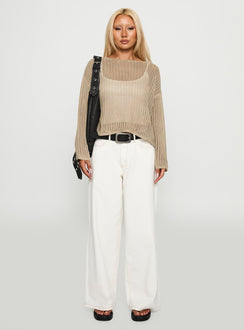 Conversations Knit Sweater Mocha