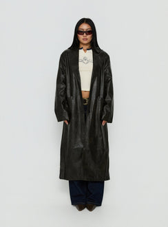Olsen Coat Washed Onyx