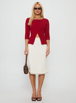 Need My Love 3/4 Sleeve Top Red