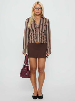 Liviya Ruched Long Sleeve Top Multi