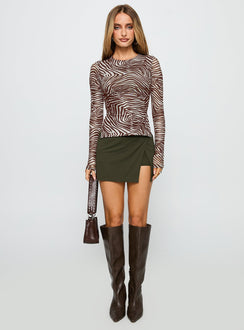 Uzo Long Sleeve Top Zebra