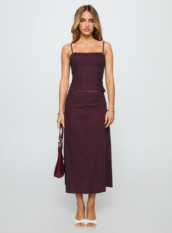 Shining Mirrors Set Burgundy