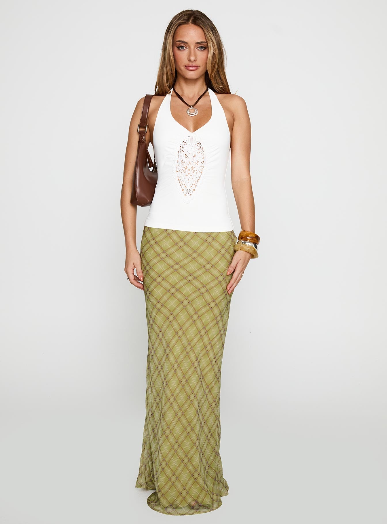 Luminara Lace Detail Top White