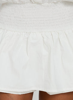 Nilufer Collared Playsuit White