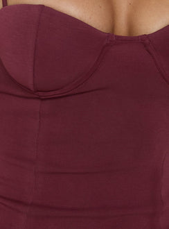 Anataza Underwire Top Deep Red