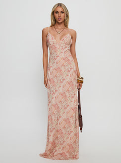 Magnolias Splice Maxi Dress Vintage Multi