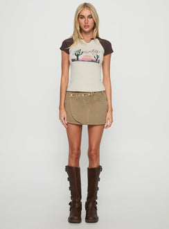 Howdy Cowgirl Graphic Top Cream