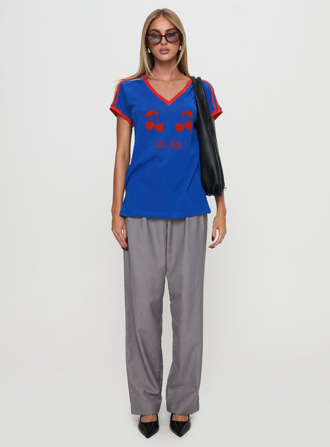 From The Vine Sports Top Blue