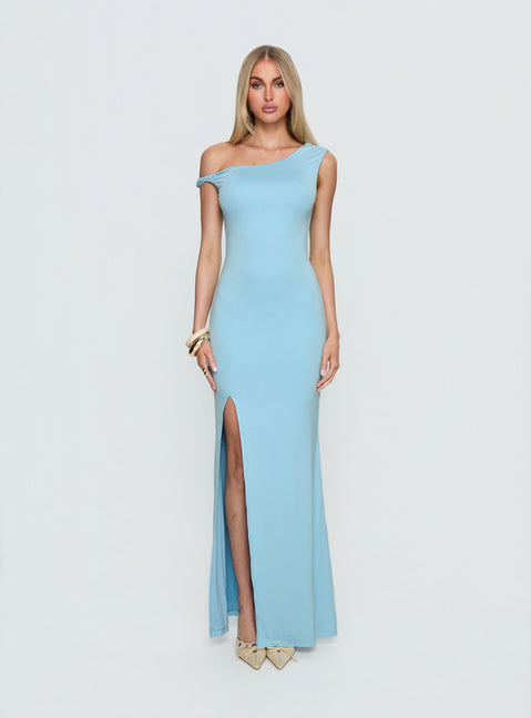 Morra Twist Maxi Dress Blue