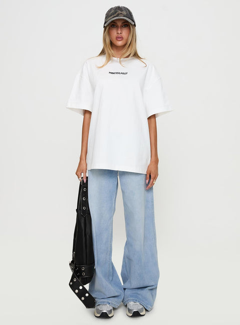 Power Play Active Oversized Tee White