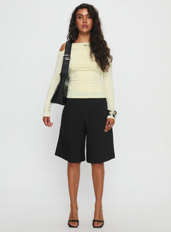 Aesha Twist Detail Long Sleeve Top Butter