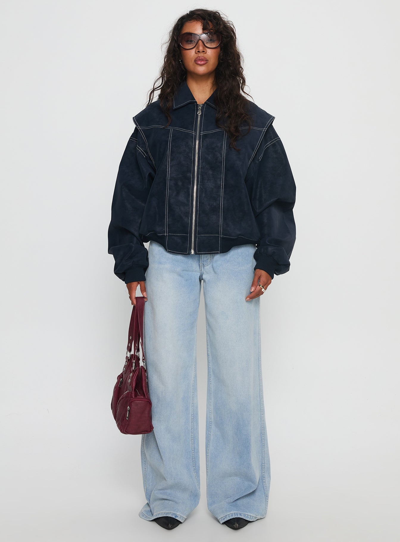 Vista Bomber Jacket Washed Navy