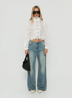 Overtime Blouse Porcelain